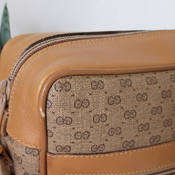 Vintage Gucci GG Plus Brown Leather Crossbody Bag Purse Authentic vintage 70s 80 - Picture 16 of 16